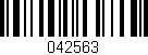 Código de barras (EAN, GTIN, SKU, ISBN): '042563'