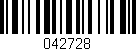 Código de barras (EAN, GTIN, SKU, ISBN): '042728'