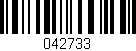 Código de barras (EAN, GTIN, SKU, ISBN): '042733'
