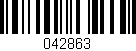 Código de barras (EAN, GTIN, SKU, ISBN): '042863'