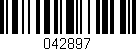 Código de barras (EAN, GTIN, SKU, ISBN): '042897'
