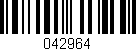 Código de barras (EAN, GTIN, SKU, ISBN): '042964'