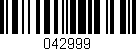 Código de barras (EAN, GTIN, SKU, ISBN): '042999'