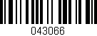 Código de barras (EAN, GTIN, SKU, ISBN): '043066'