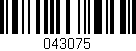 Código de barras (EAN, GTIN, SKU, ISBN): '043075'