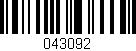 Código de barras (EAN, GTIN, SKU, ISBN): '043092'