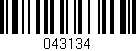 Código de barras (EAN, GTIN, SKU, ISBN): '043134'