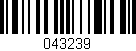 Código de barras (EAN, GTIN, SKU, ISBN): '043239'