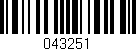 Código de barras (EAN, GTIN, SKU, ISBN): '043251'
