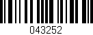 Código de barras (EAN, GTIN, SKU, ISBN): '043252'