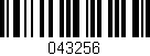 Código de barras (EAN, GTIN, SKU, ISBN): '043256'