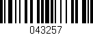 Código de barras (EAN, GTIN, SKU, ISBN): '043257'