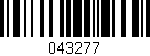 Código de barras (EAN, GTIN, SKU, ISBN): '043277'