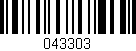 Código de barras (EAN, GTIN, SKU, ISBN): '043303'