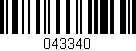 Código de barras (EAN, GTIN, SKU, ISBN): '043340'