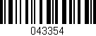 Código de barras (EAN, GTIN, SKU, ISBN): '043354'