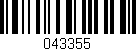 Código de barras (EAN, GTIN, SKU, ISBN): '043355'