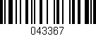 Código de barras (EAN, GTIN, SKU, ISBN): '043367'