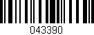 Código de barras (EAN, GTIN, SKU, ISBN): '043390'