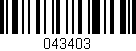 Código de barras (EAN, GTIN, SKU, ISBN): '043403'
