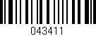 Código de barras (EAN, GTIN, SKU, ISBN): '043411'
