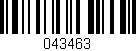 Código de barras (EAN, GTIN, SKU, ISBN): '043463'