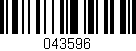 Código de barras (EAN, GTIN, SKU, ISBN): '043596'
