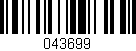 Código de barras (EAN, GTIN, SKU, ISBN): '043699'
