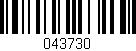 Código de barras (EAN, GTIN, SKU, ISBN): '043730'