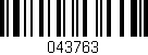 Código de barras (EAN, GTIN, SKU, ISBN): '043763'