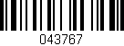 Código de barras (EAN, GTIN, SKU, ISBN): '043767'