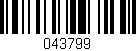 Código de barras (EAN, GTIN, SKU, ISBN): '043799'