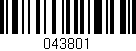 Código de barras (EAN, GTIN, SKU, ISBN): '043801'