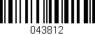Código de barras (EAN, GTIN, SKU, ISBN): '043812'