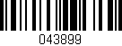 Código de barras (EAN, GTIN, SKU, ISBN): '043899'