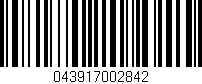 Código de barras (EAN, GTIN, SKU, ISBN): '043917002842'