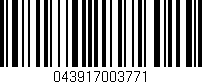Código de barras (EAN, GTIN, SKU, ISBN): '043917003771'