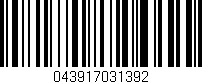 Código de barras (EAN, GTIN, SKU, ISBN): '043917031392'