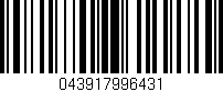 Código de barras (EAN, GTIN, SKU, ISBN): '043917996431'
