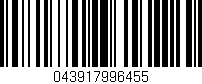 Código de barras (EAN, GTIN, SKU, ISBN): '043917996455'
