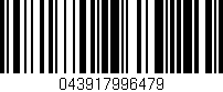 Código de barras (EAN, GTIN, SKU, ISBN): '043917996479'