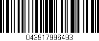 Código de barras (EAN, GTIN, SKU, ISBN): '043917996493'