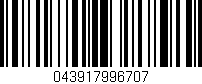 Código de barras (EAN, GTIN, SKU, ISBN): '043917996707'