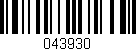 Código de barras (EAN, GTIN, SKU, ISBN): '043930'