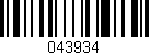 Código de barras (EAN, GTIN, SKU, ISBN): '043934'