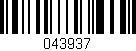Código de barras (EAN, GTIN, SKU, ISBN): '043937'