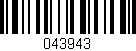 Código de barras (EAN, GTIN, SKU, ISBN): '043943'