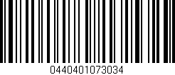 Código de barras (EAN, GTIN, SKU, ISBN): '0440401073034'