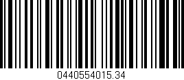 Código de barras (EAN, GTIN, SKU, ISBN): '0440554015.34'