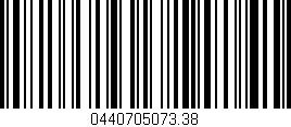 Código de barras (EAN, GTIN, SKU, ISBN): '0440705073.38'
